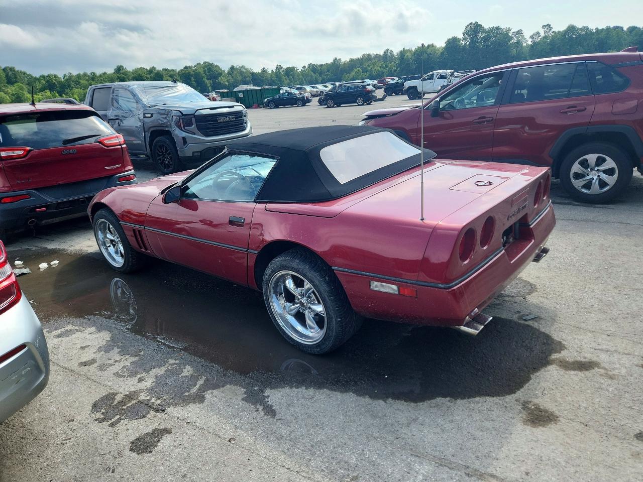 1990 Chevrolet Corvette Red vin: 1G1YY3384L5116574