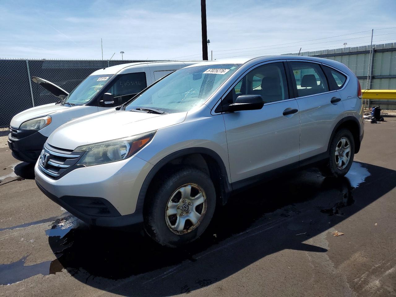 2013 Honda Cr-v Lx Silver vin: 5J6RM4H33DL013552