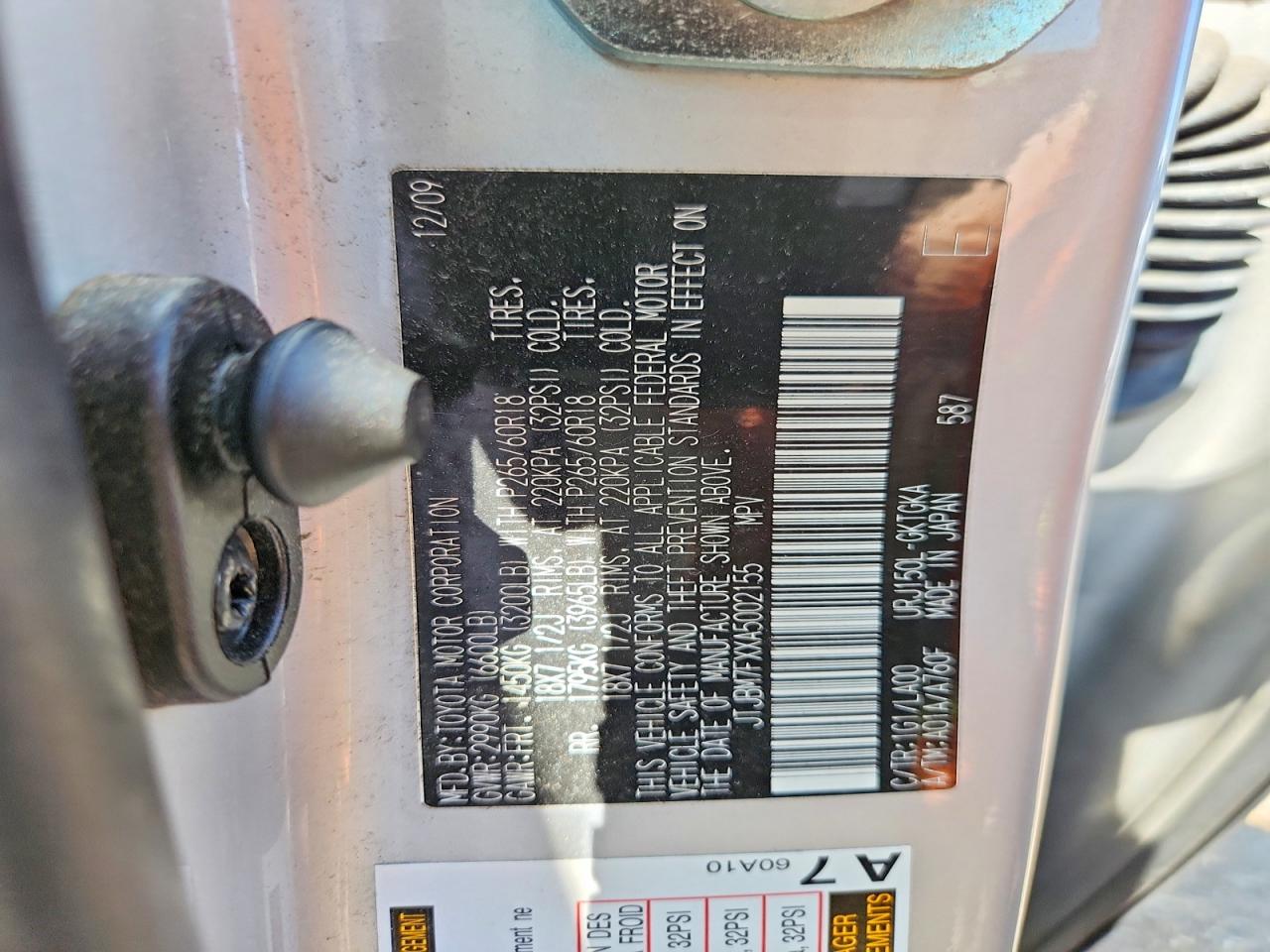 2010 Lexus Gx 460 Silver vin: JTJBM7FXXA5002155