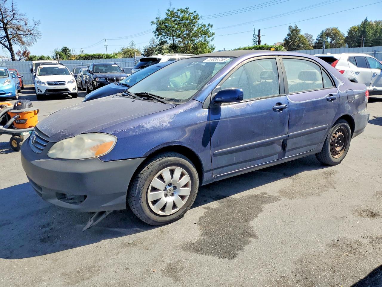 2004 Toyota Corolla Le Blue vin: 1NXBR32E84Z260617