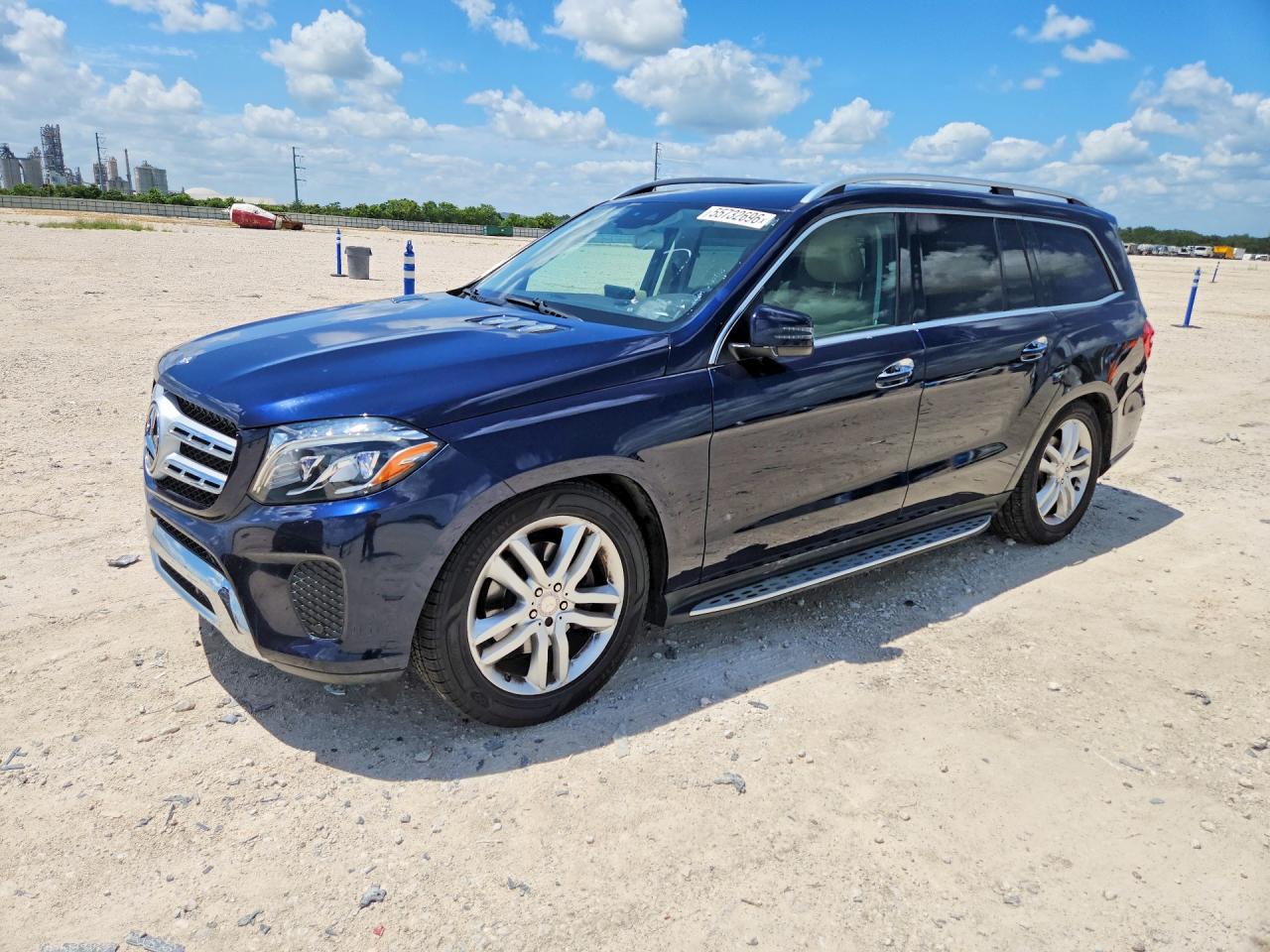 2017 Mercedes-benz Gls 450 4matic Blue vin: 4JGDF6EEXHA829635