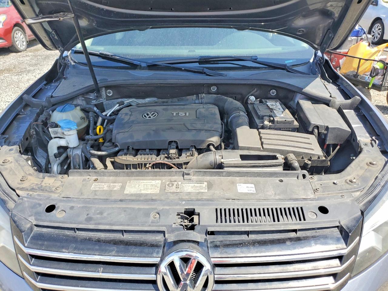 2014 Volkswagen Passat S Gray vin: 1VWAT7A38EC070264