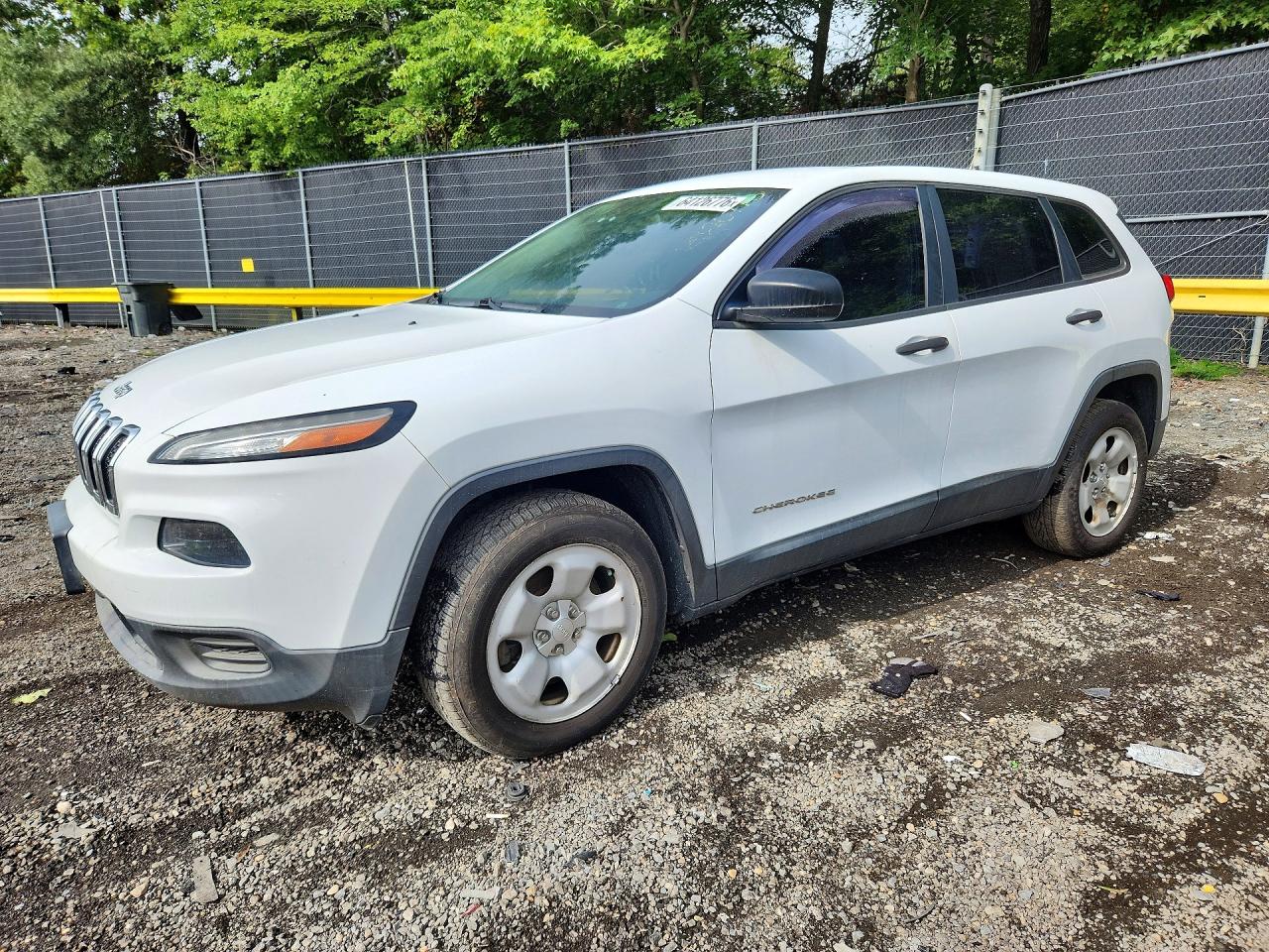 2014 Jeep Cherokee Sport White vin: 1C4PJLAB6EW318917