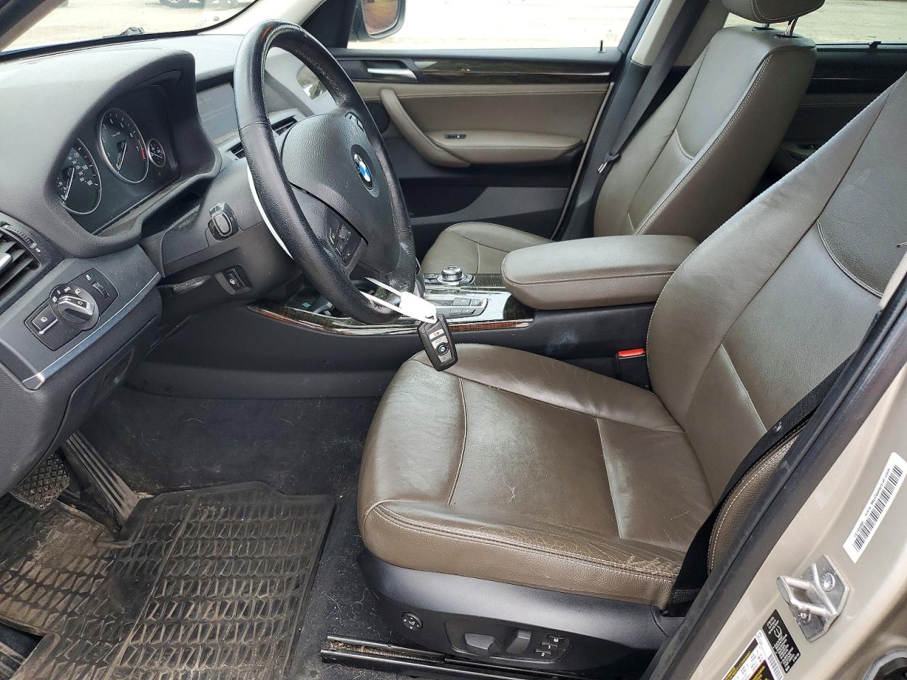 2013 Bmw X3 Xdrive28i Silver vin: 5UXWX9C53D0A32482