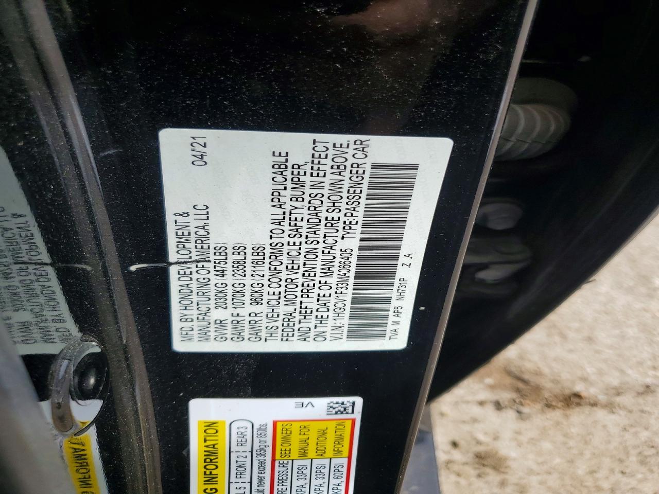 2021 Honda Accord Sport Black vin: 1HGCV1F33MA066405