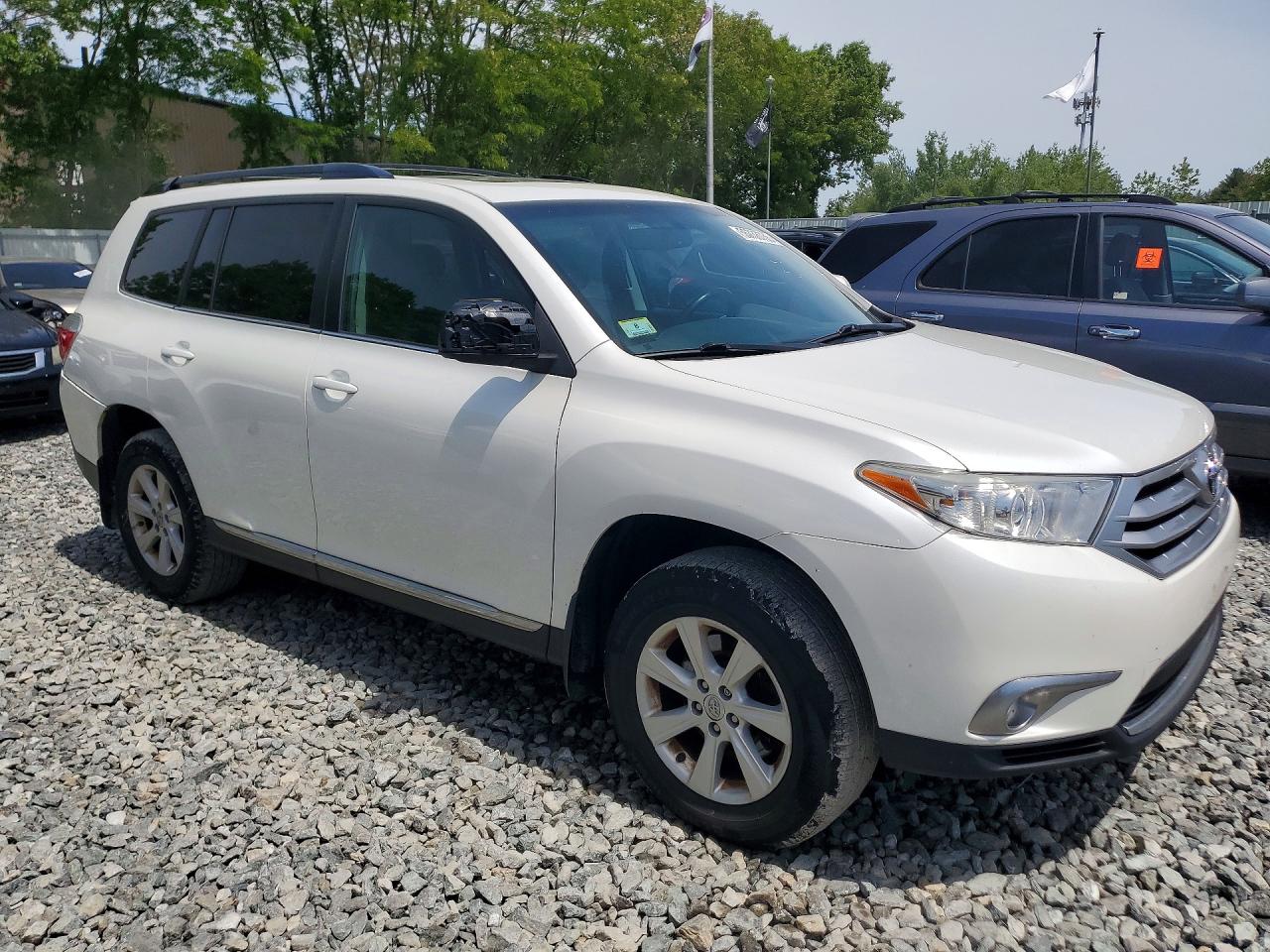 2012 Toyota Highlander Se Белый vin: 5TDBK3EH4CS094923