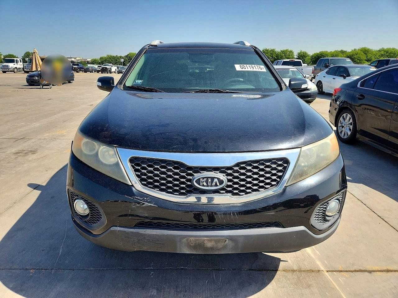 2012 Kia Sorento Lx Black vin: 5XYKT4A20CG199783