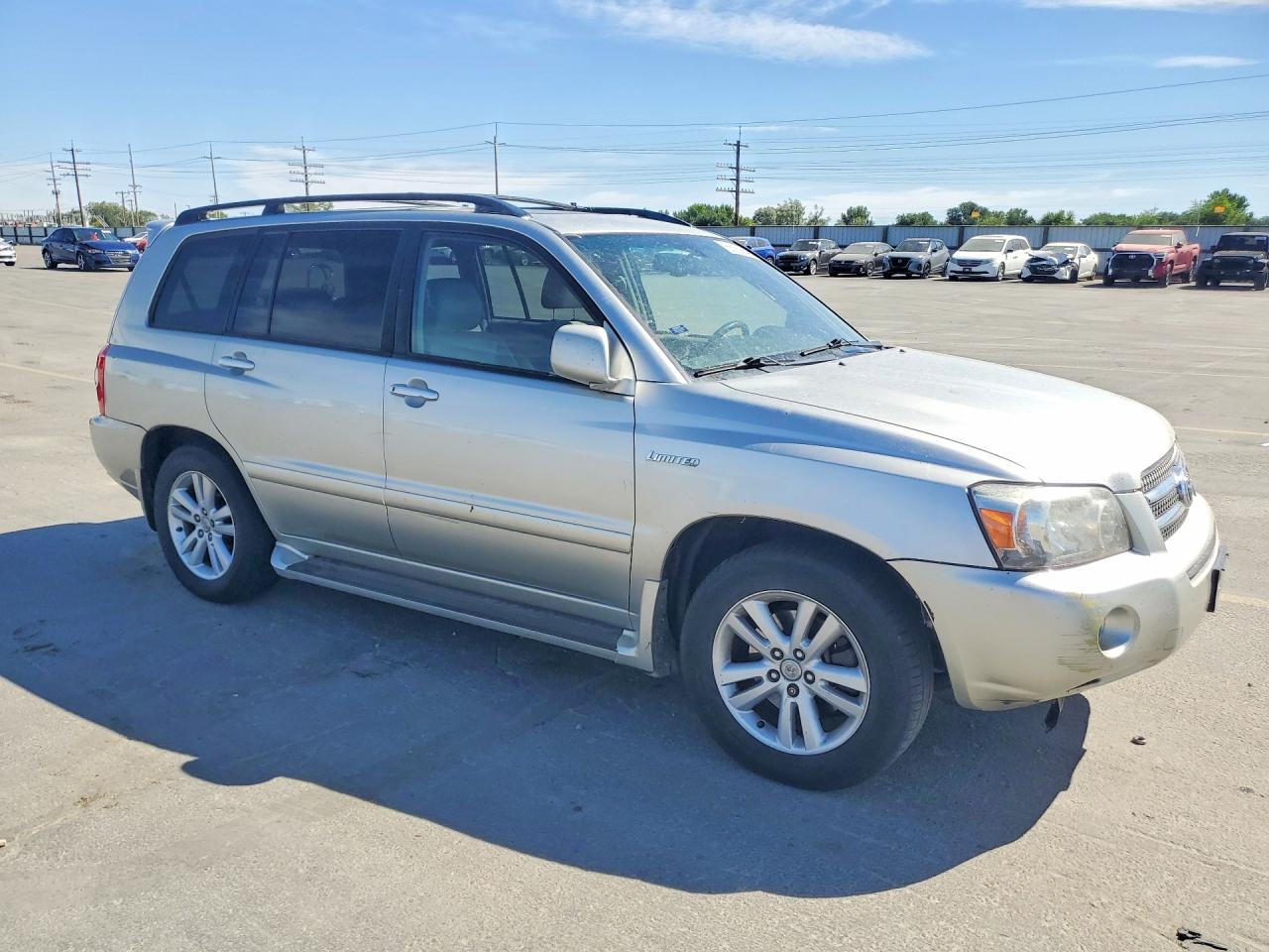 2006 Toyota Highlander Hybrid Серебряный vin: JTEEW21A760009340