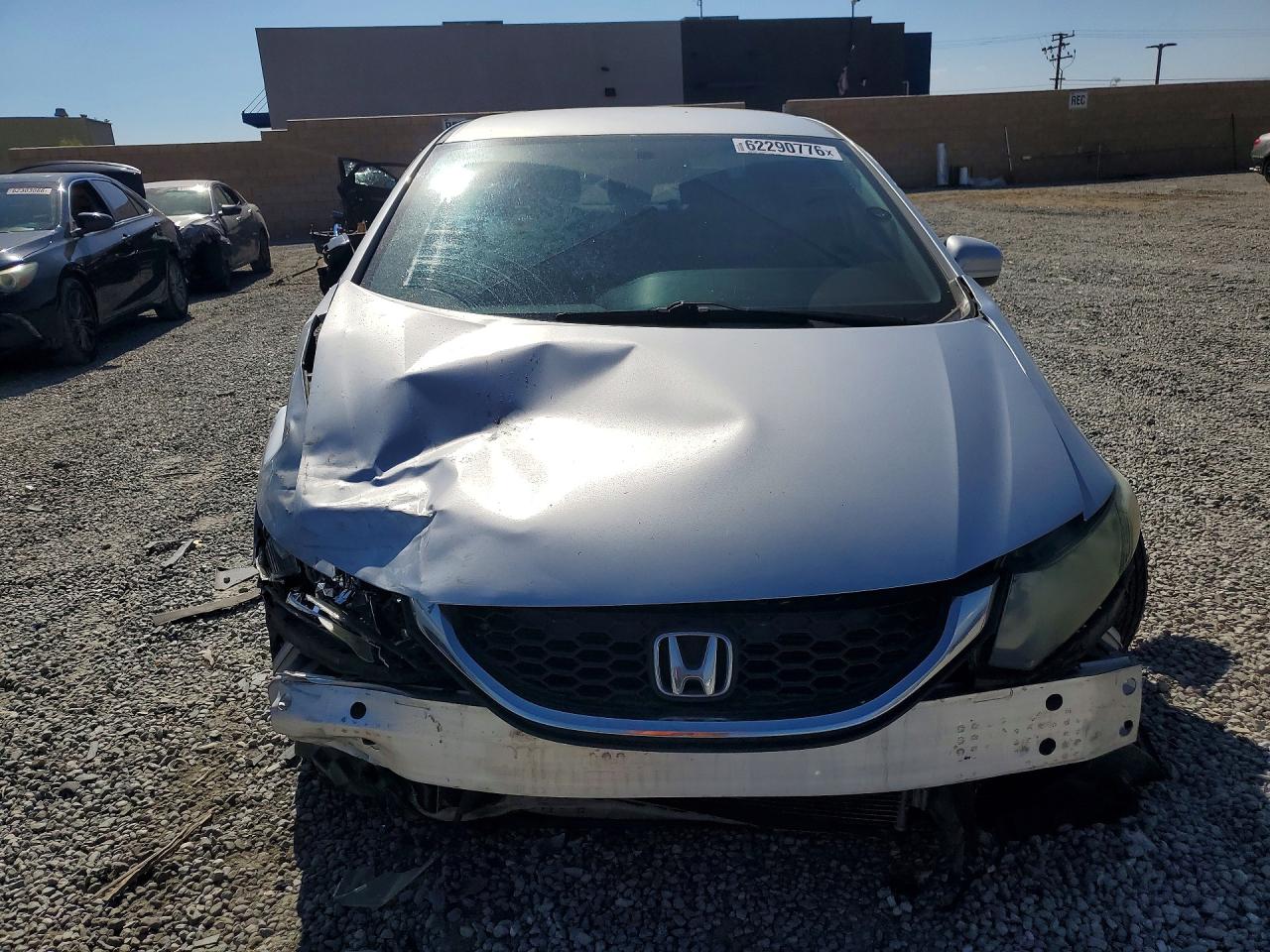 2015 Honda Civic Lx Silver vin: 2HGFB2F57FH551096