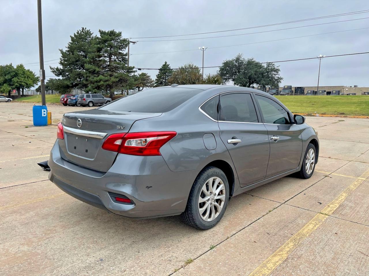2019 Nissan Sentra Sv Gray vin: 3N1AB7AP4KY447025