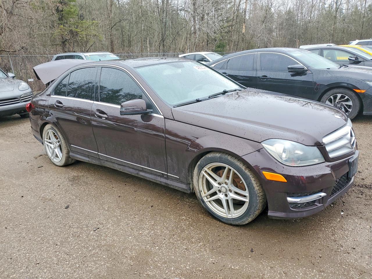 2012 Mercedes-benz C 250 4matic Brown vin: WDDGF8FB7CF913706