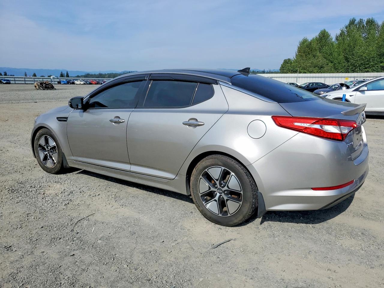 2012 Kia Optima Hybrid Silver vin: KNAGM4AD8C5030718