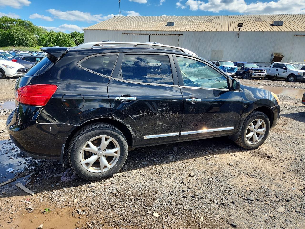 2011 Nissan Rogue S Black vin: JN8AS5MV6BW669119