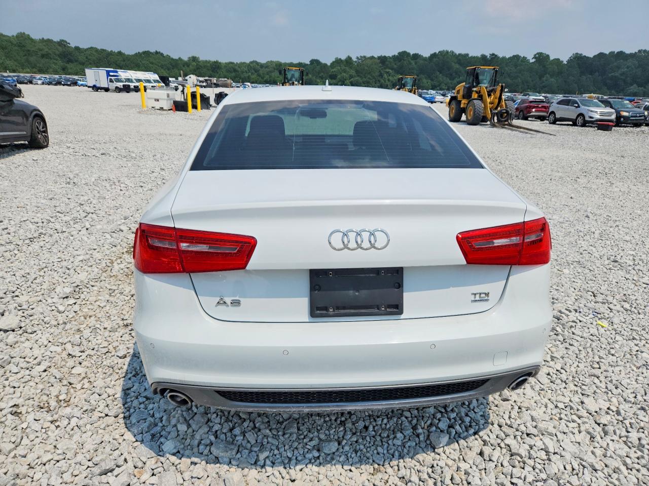 2014 Audi A6 Prestige White vin: WAUHMAFC1EN149667