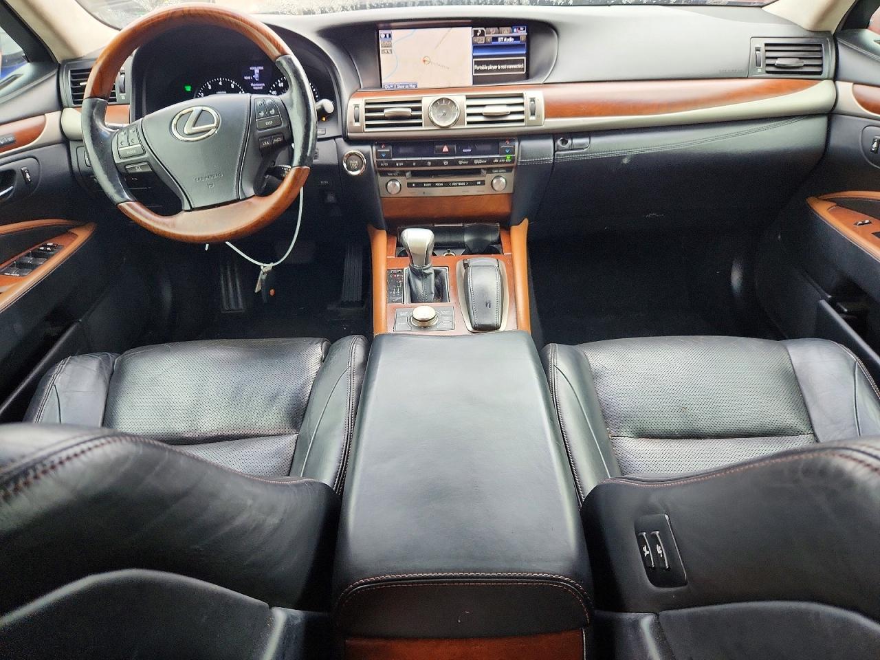 2014 Lexus Ls 460l Black vin: JTHGL1EF3E5053065