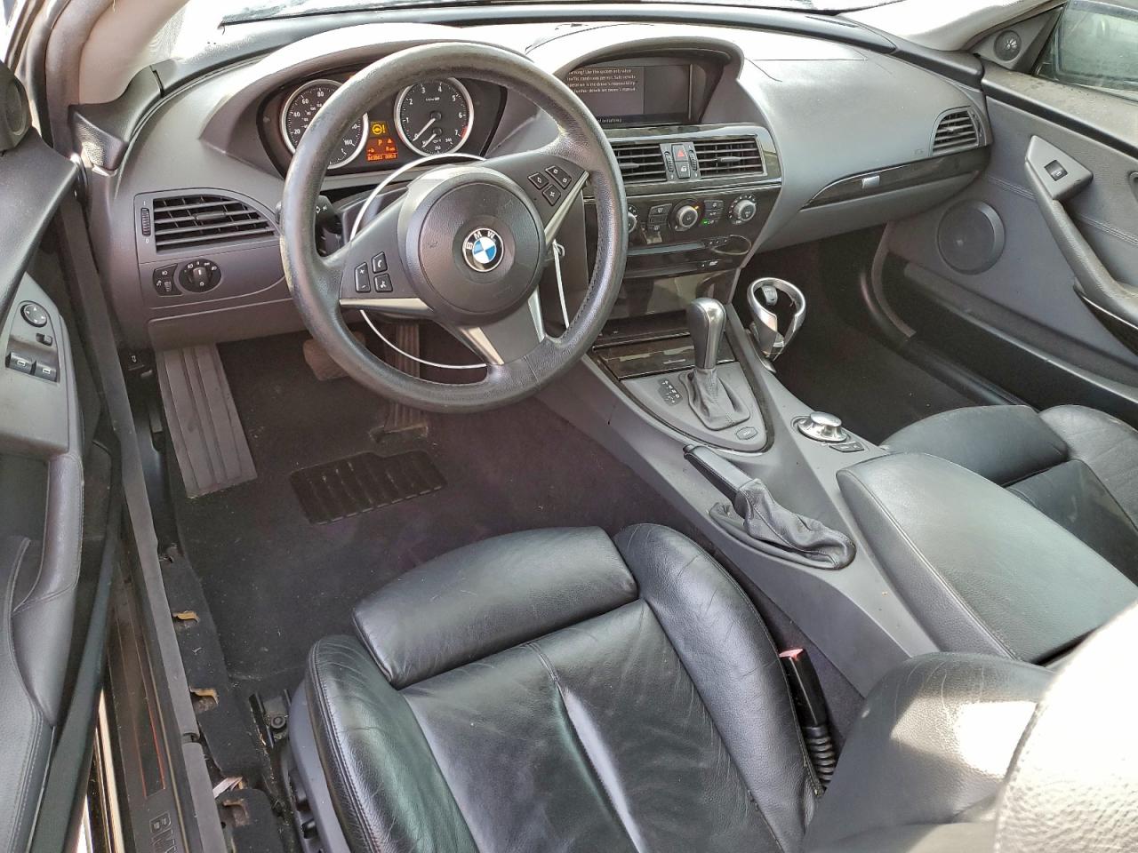 2004 Bmw 645 Ci Automatic Black vin: WBAEH73464B190741