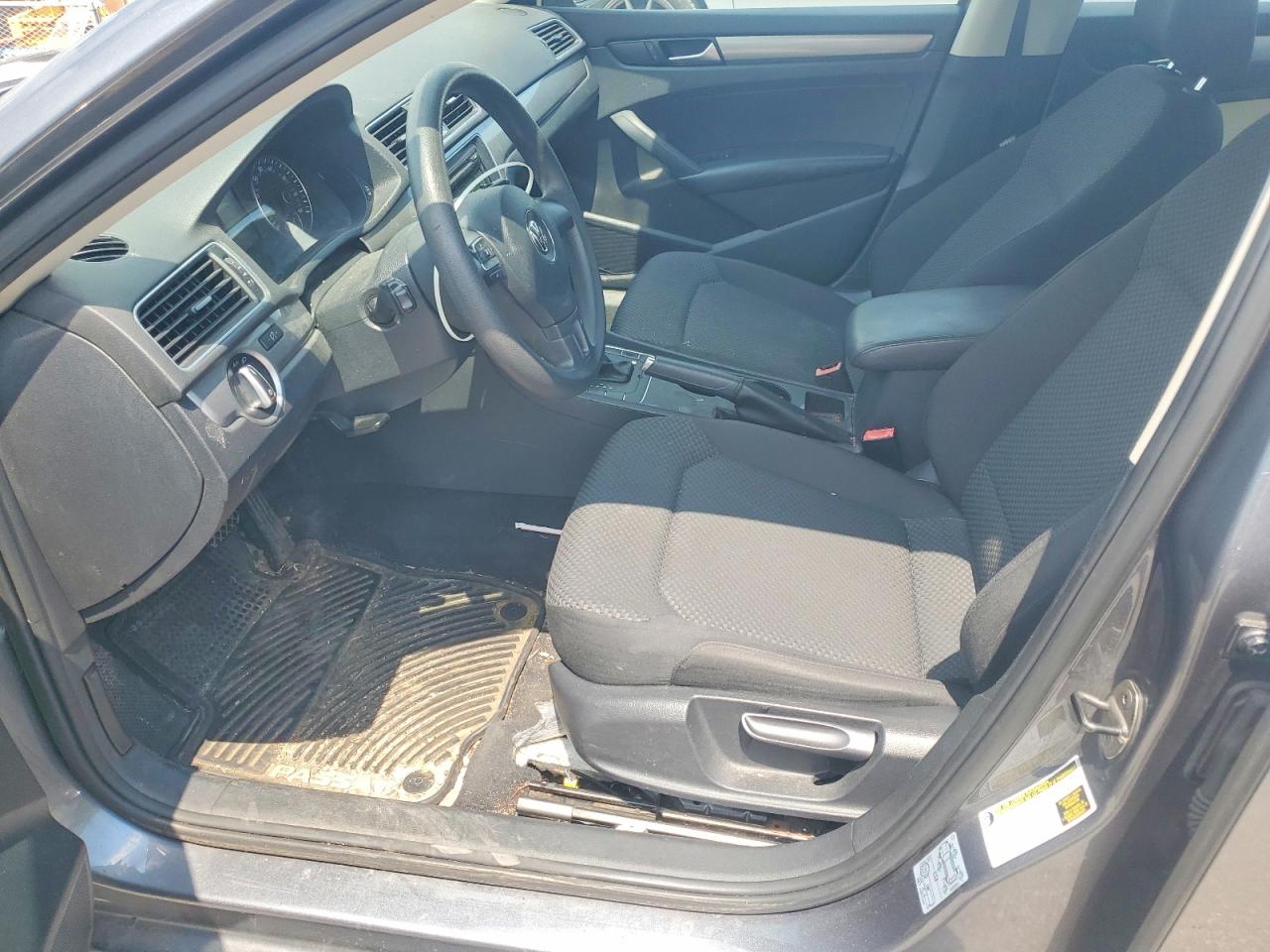 2012 Volkswagen Passat S Charcoal vin: 1VWAP7A37CC082939