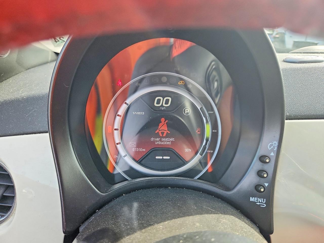 2014 Fiat 500 Electric Orange vin: 3C3CFFGE5ET225268