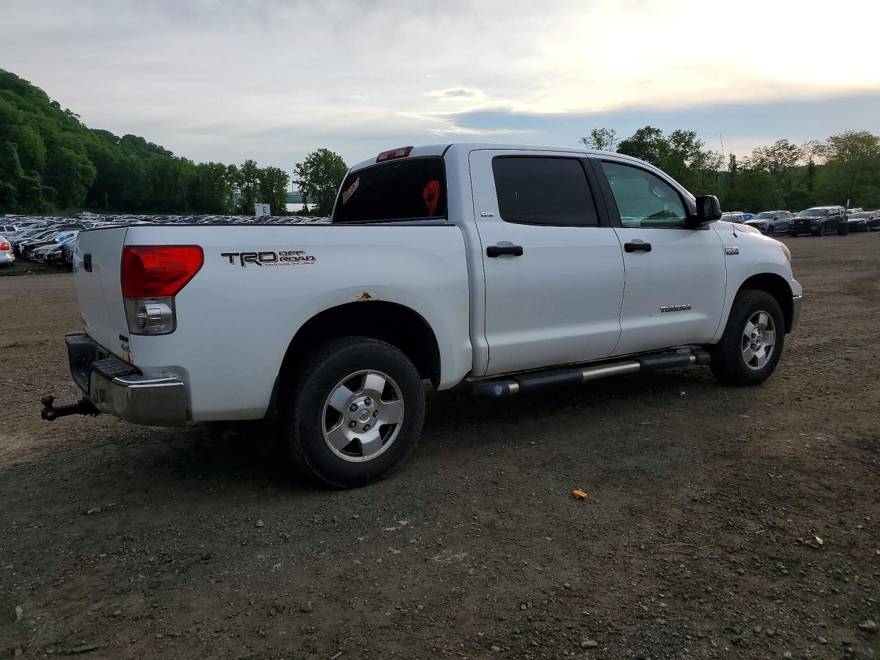 2008 Toyota Tundra Sr5 Белый vin: 5TBDV54188S500492