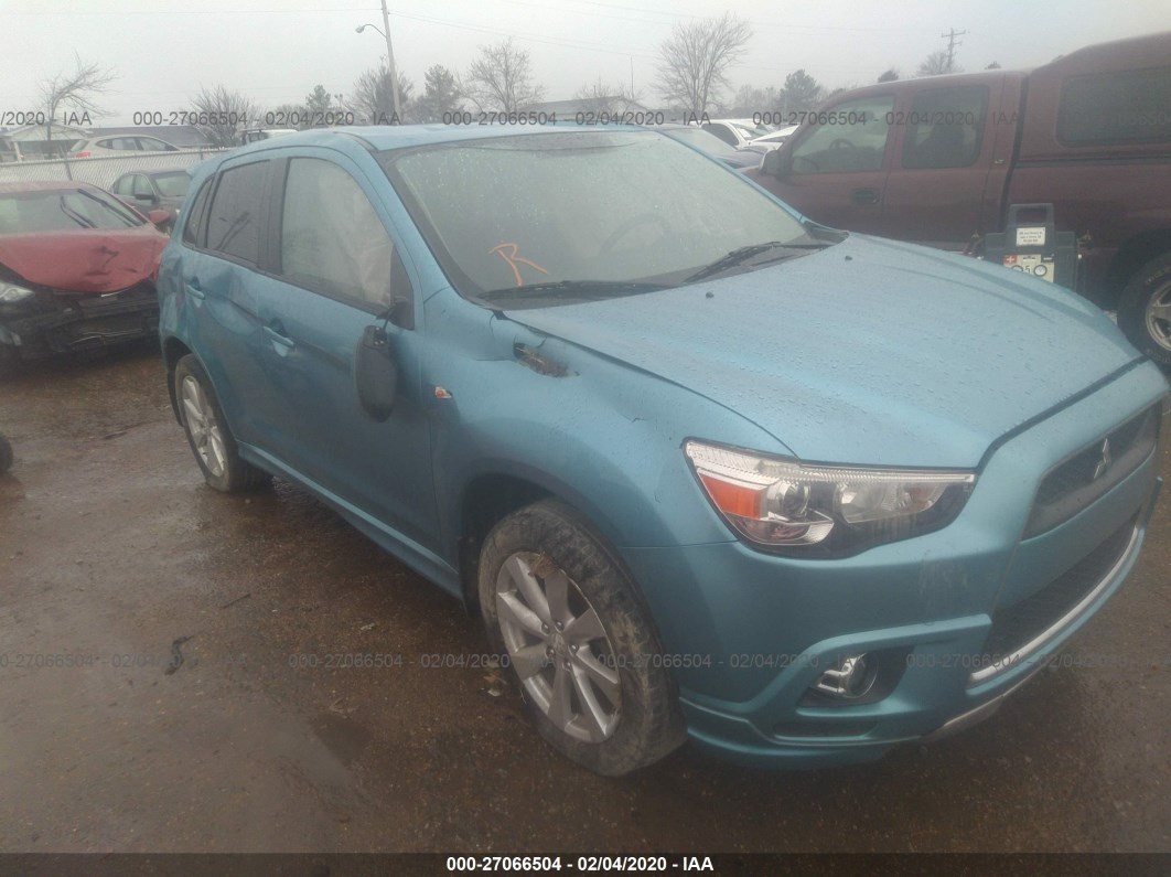 2012 Mitsubishi Outlander Sport Se Blue vin: JA4AP4AU0CZ004682