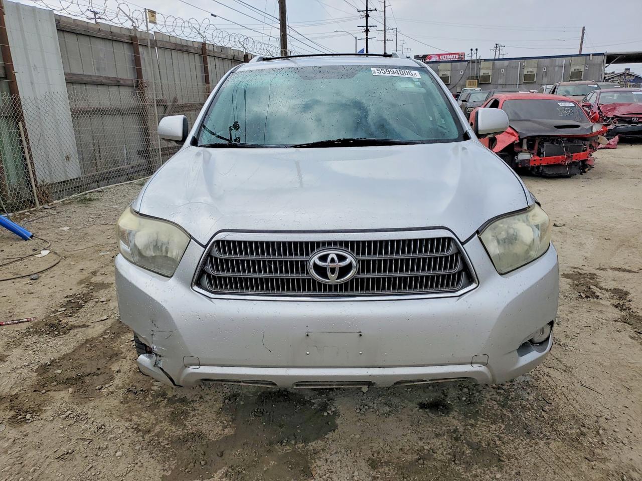 2008 Toyota Highlander Hybrid Limited Silver vin: JTEEW44A982010424