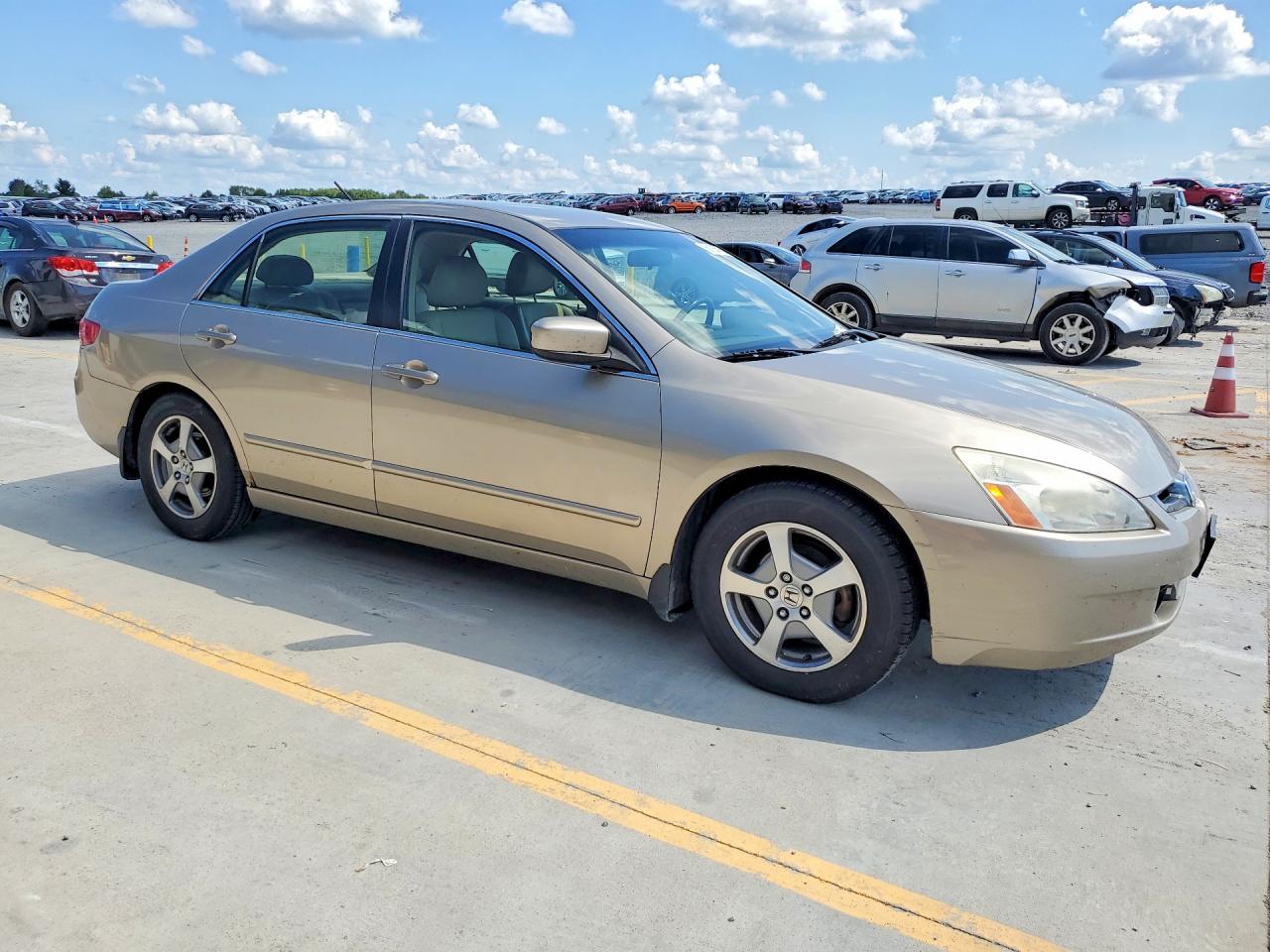 2005 Honda Accord Hybrid Gold vin: JHMCN36445C014837