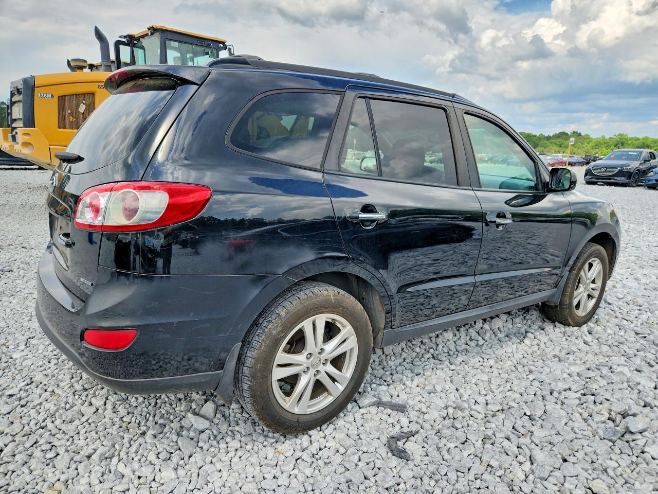 2012 Hyundai Santa Fe Limited Black vin: 5XYZK4AG7CG121336