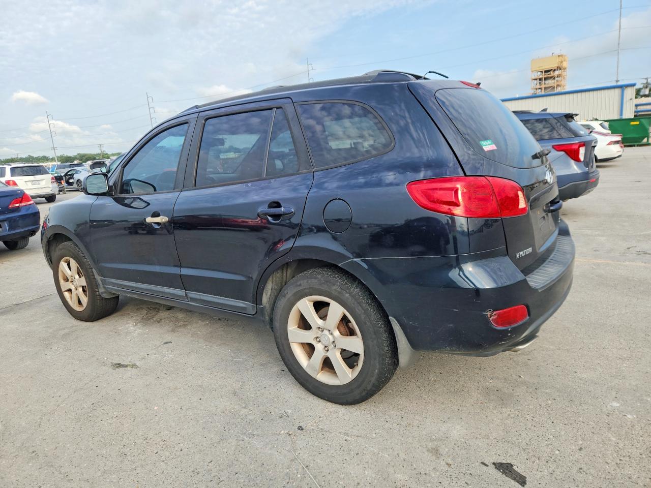 2007 Hyundai Santa Fe Se Blue vin: 5NMSH13EX7H054415