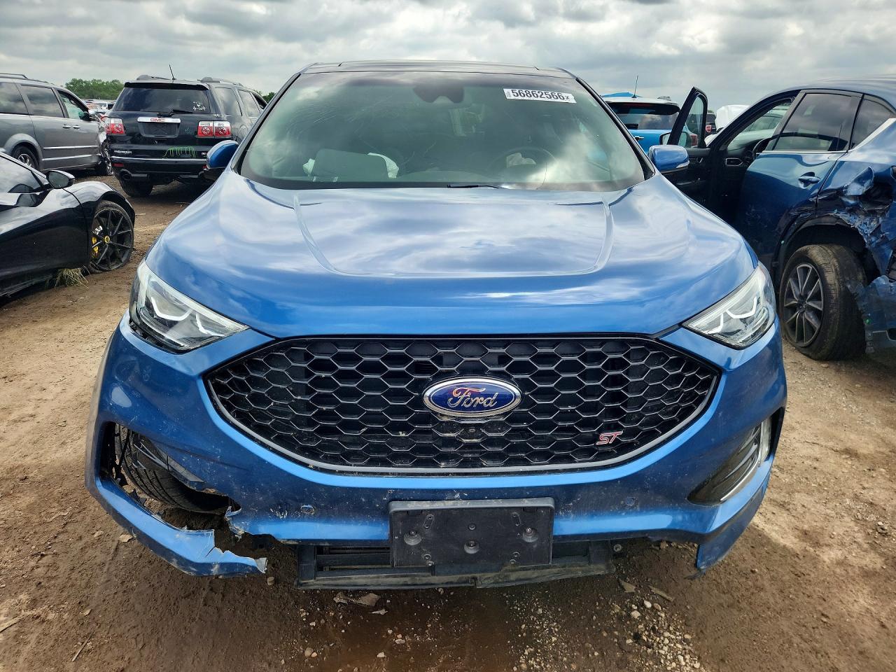2019 Ford Edge St Blue vin: 2FMPK4AP1KBC22068