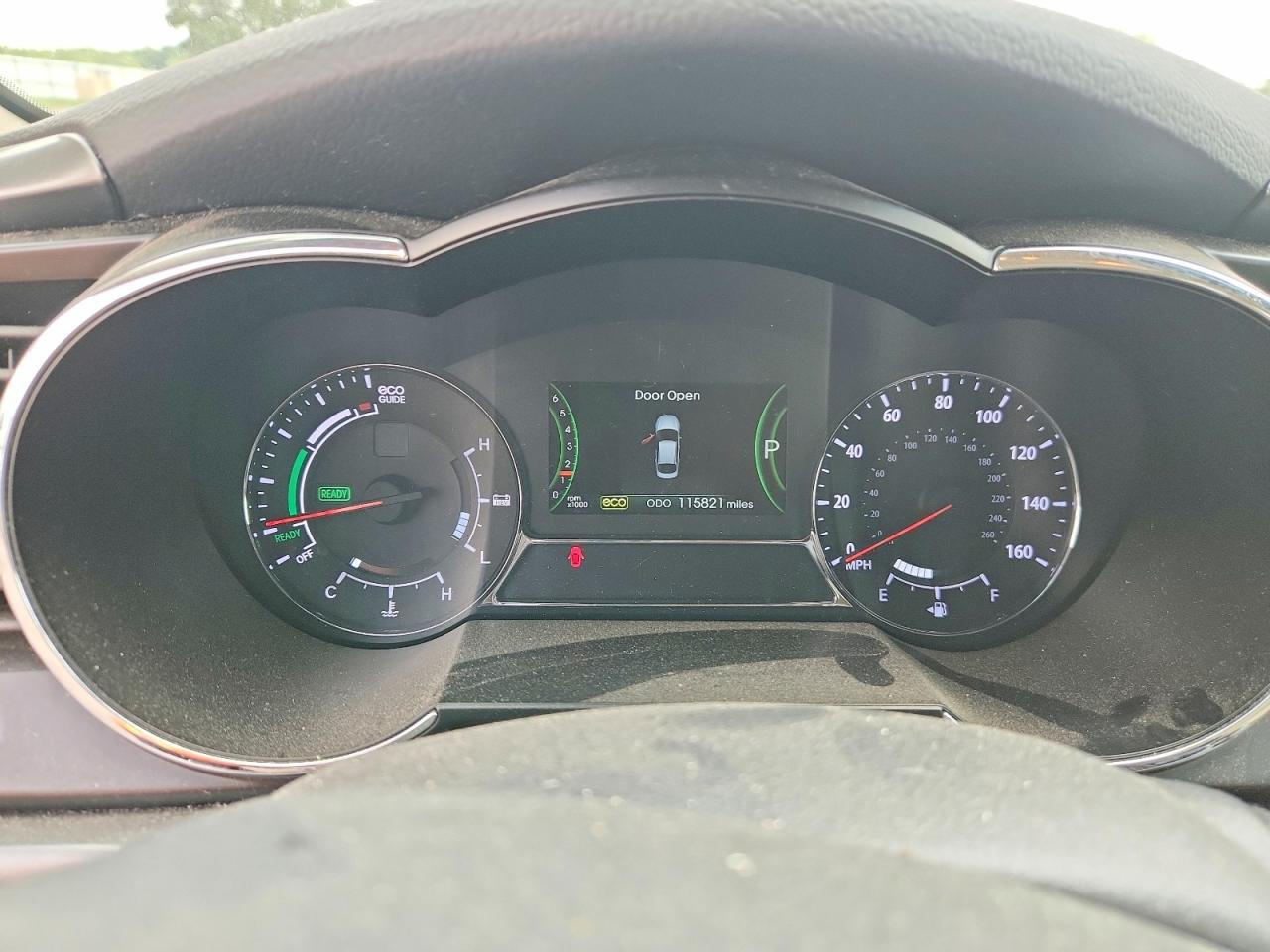 2013 Kia Optima Hybrid Black vin: KNAGM4AD2D5053820