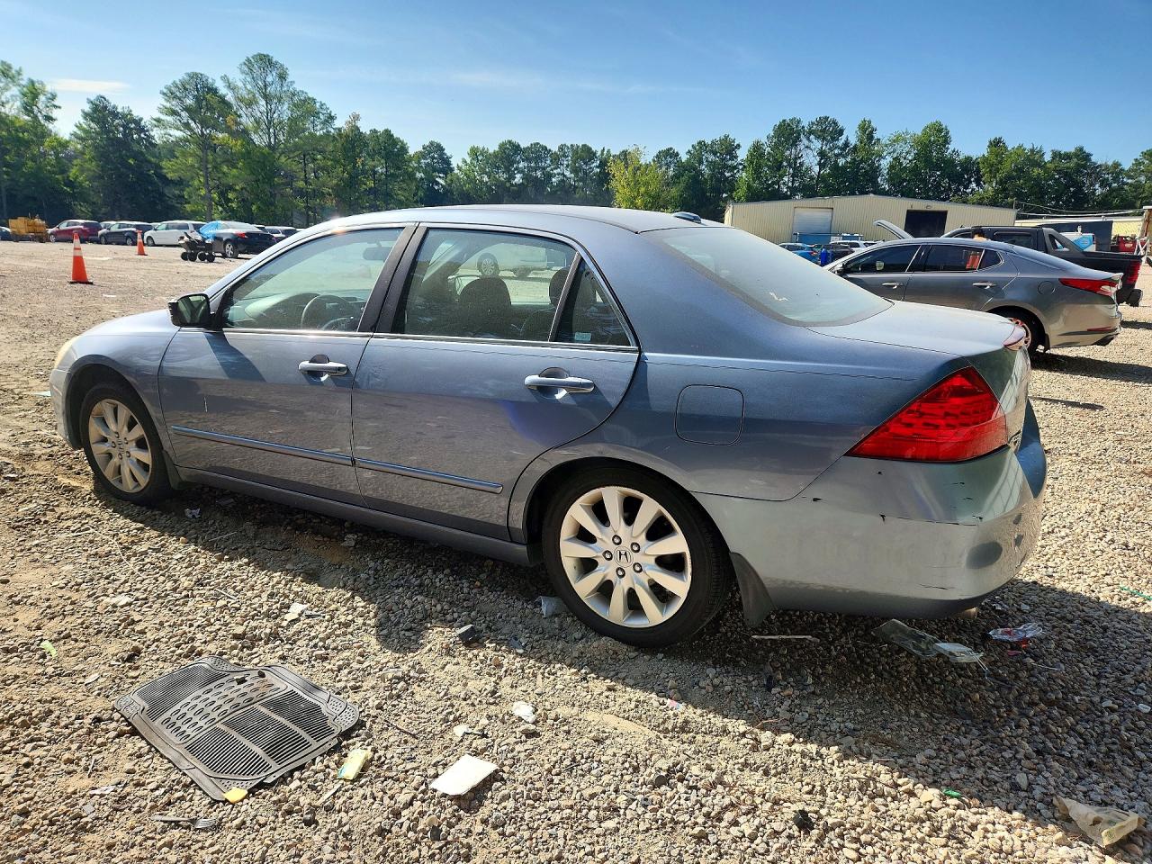 2007 Honda Accord Ex Blue vin: 1HGCM66807A025715