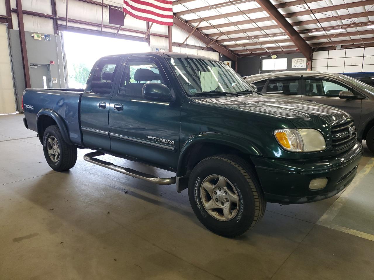 2001 Toyota Tundra Access Cab Limited Зеленый vin: 5TBBT48141S150804