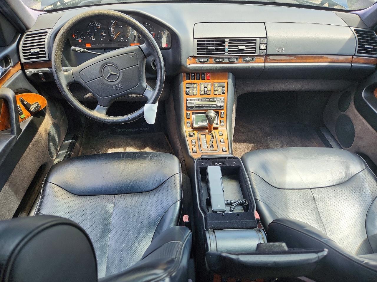 1993 Mercedes-benz 600 Sel Black vin: WDBGA57E2PA103644