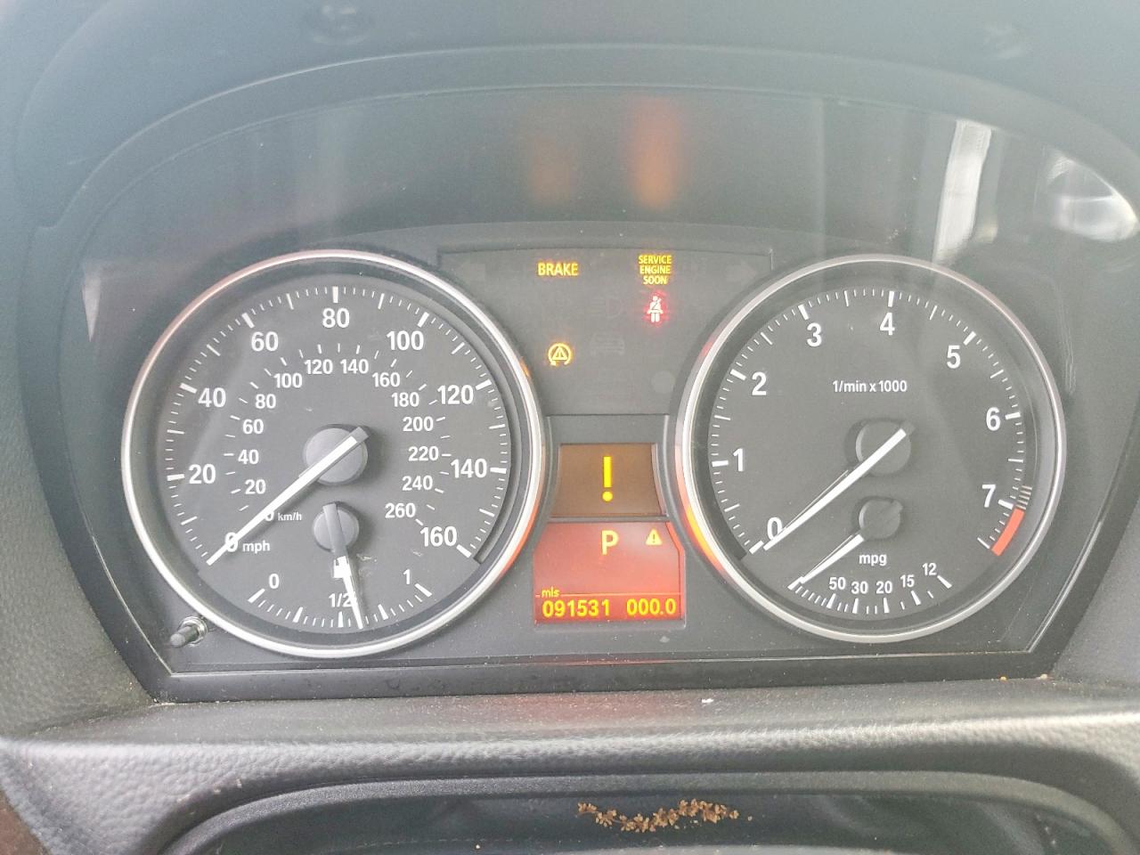 2011 Bmw 328 Xi Черный vin: WBAPK7C58BA972626