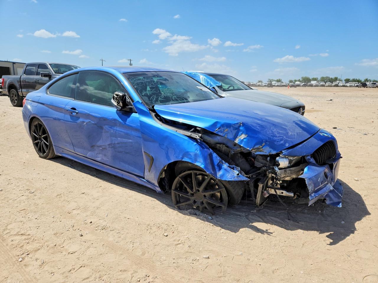 2014 Bmw 428 I Синий vin: WBA3N7C54EK221849