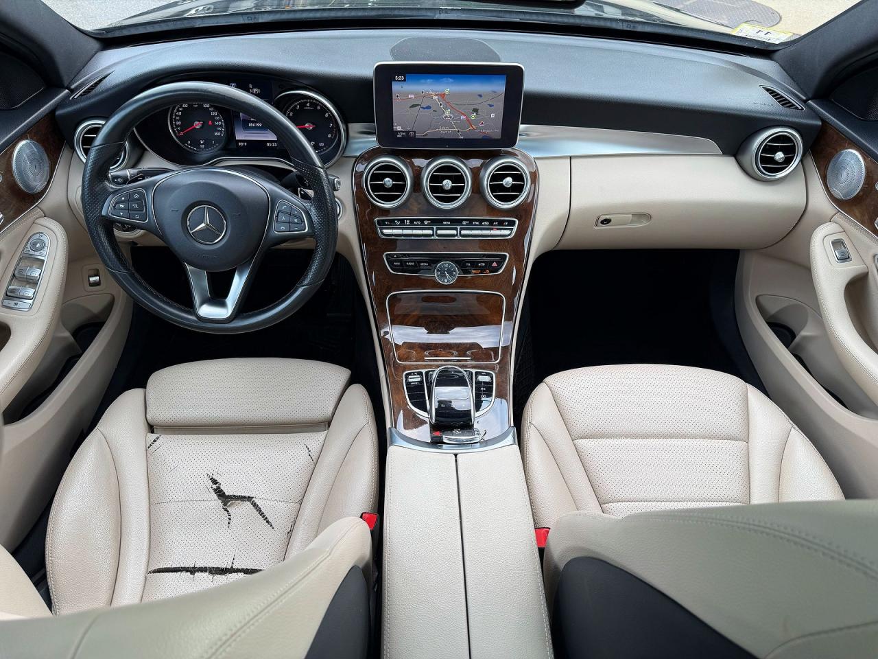 2015 Mercedes-benz C 300 4matic Black vin: 55SWF4KB6FU001502