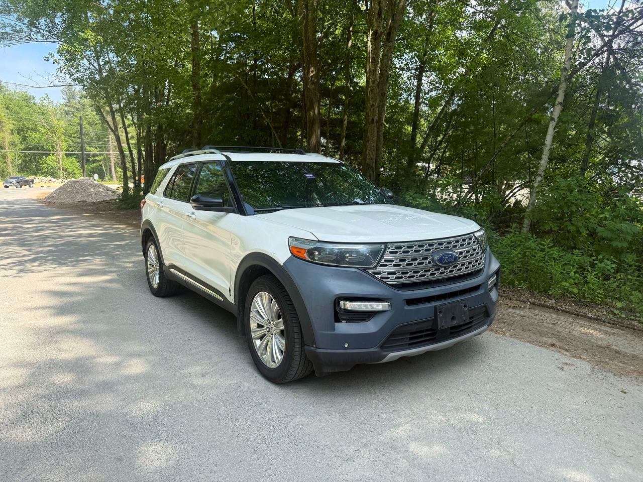 2020 Ford Explorer Limited White vin: 1FMSK8FH7LGB17631