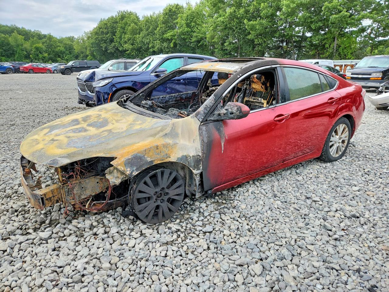 2009 Mazda 6 I Red vin: 1YVHP82A495M39862