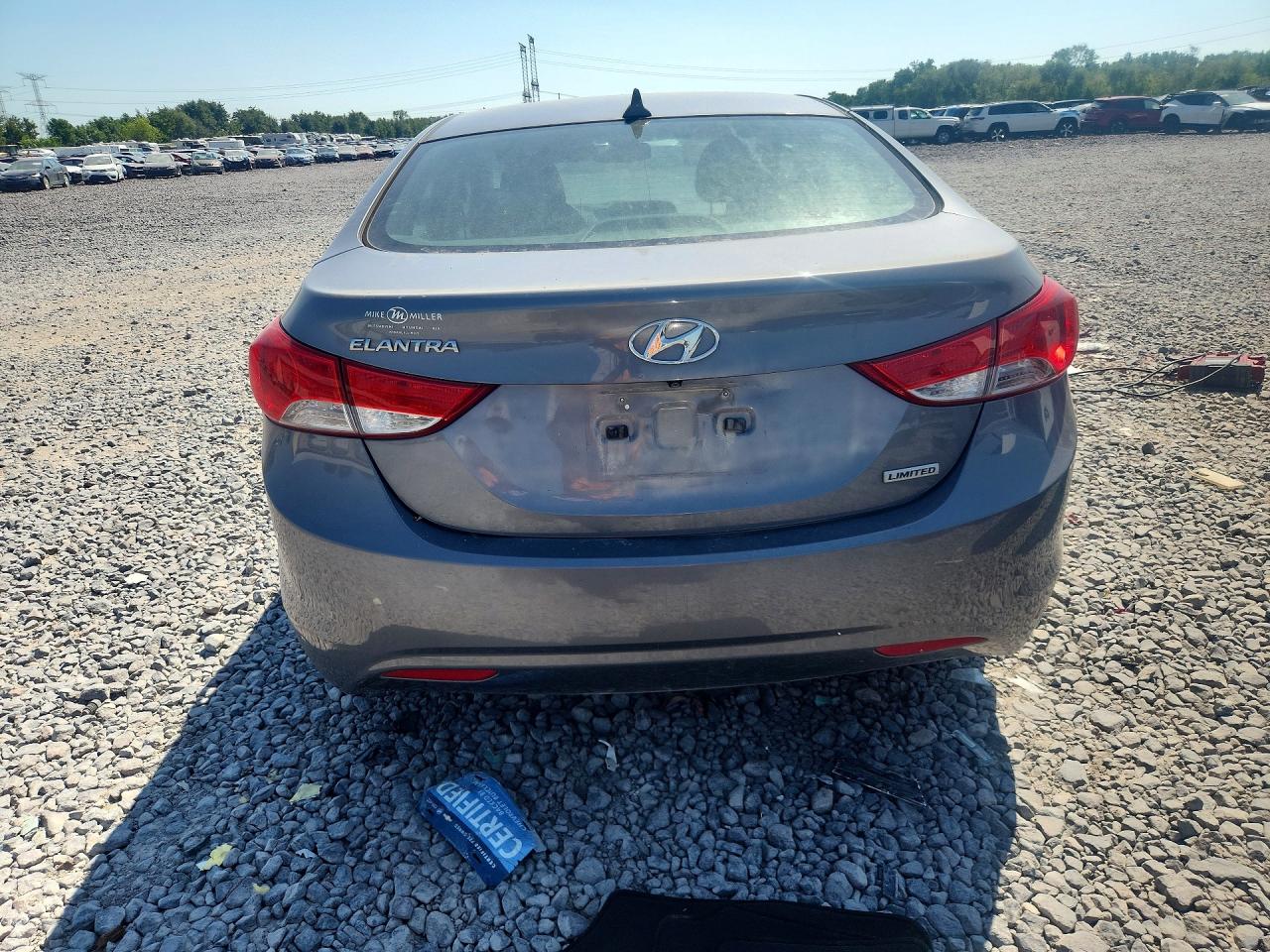 2012 Hyundai Elantra Limited Gray vin: 5NPDH4AE9CH119121