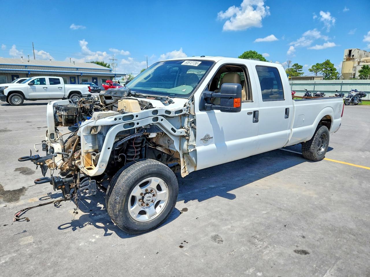 2012 Ford F250 Super Duty White vin: 1FT7W2BT8CEB29725