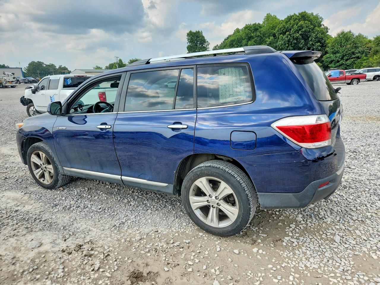2013 Toyota Highlander Limited Blue vin: 5TDDK3EHXDS229171