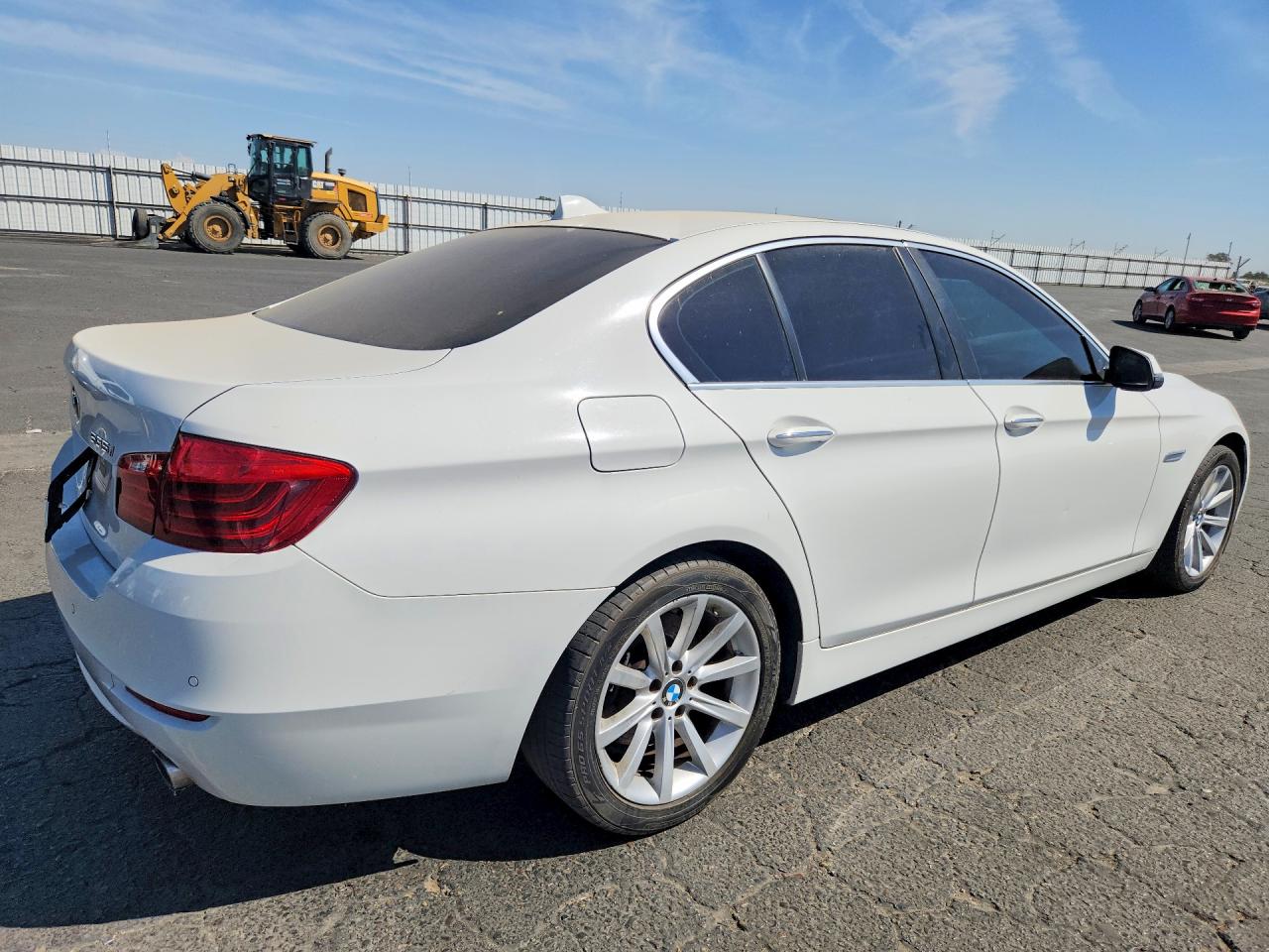 2014 Bmw 535 I White vin: WBA5B1C59ED477312