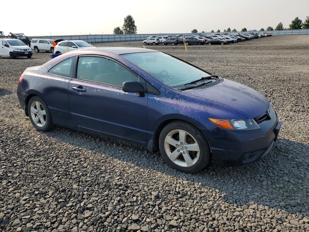 2007 Honda Civic Ex Blue vin: 2HGFG12837H501423