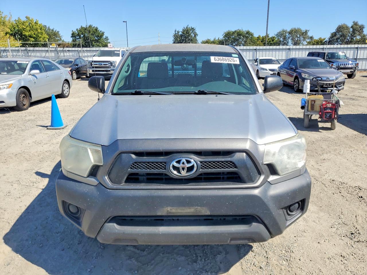 2014 Toyota Tacoma Base Silver vin: 5TFNX4CN4EX032688