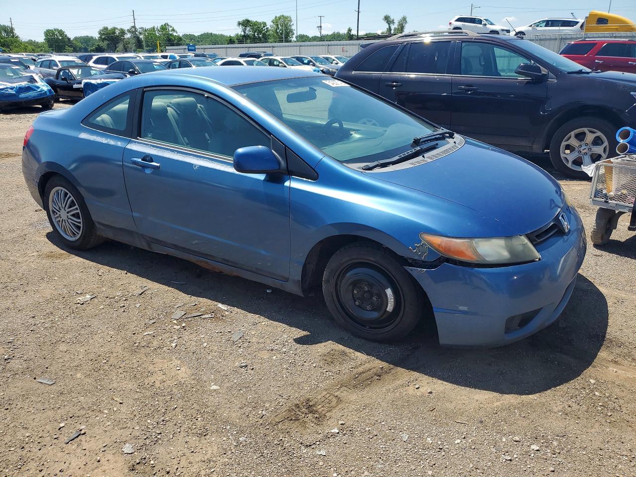2008 Honda Civic Lx Blue vin: 2HGFG12688H551945