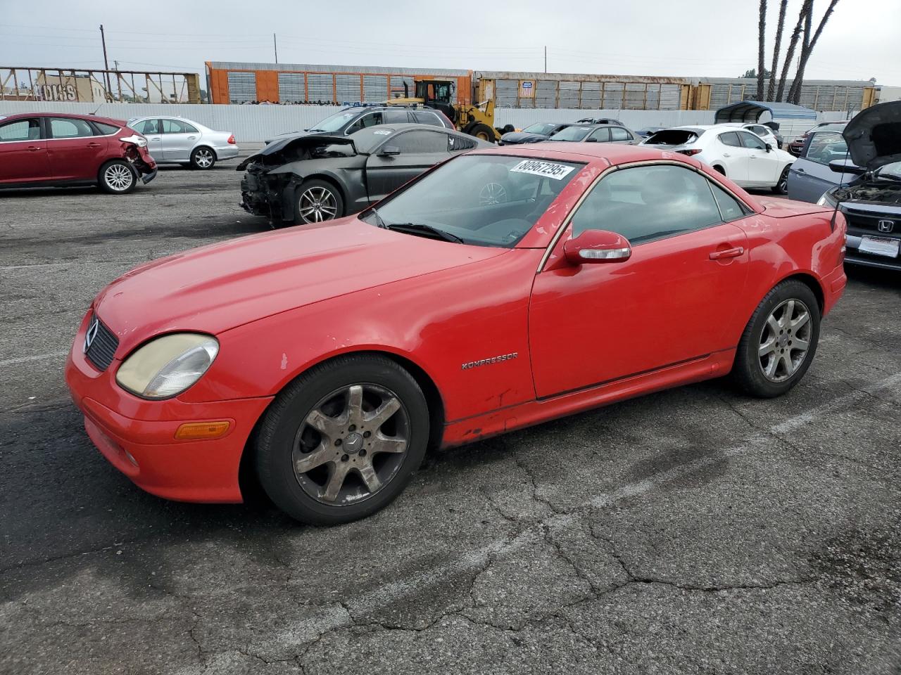 2004 Mercedes-benz Slk 230 Kompressor Red vin: WDBKK49FX4F300311