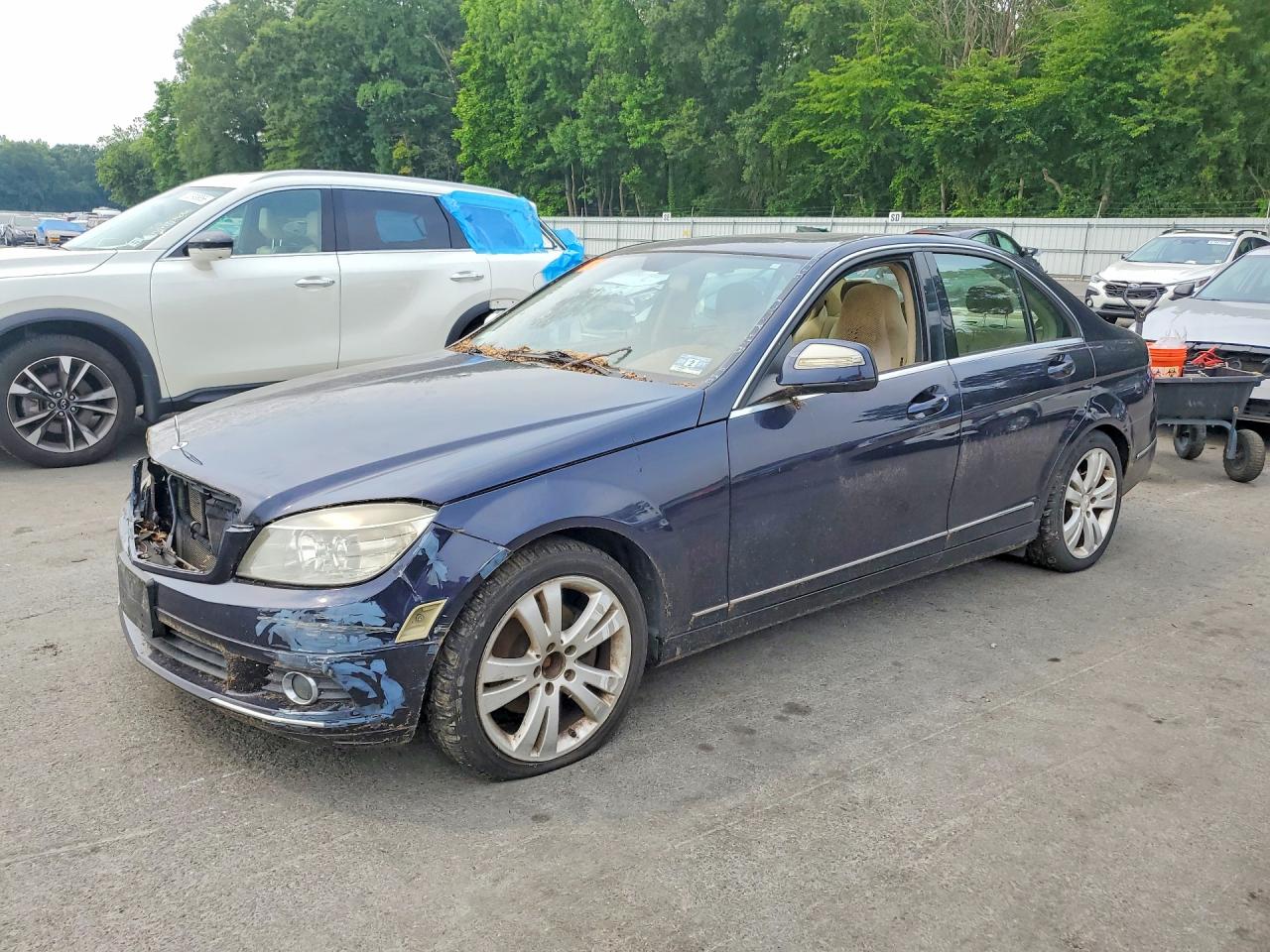 2008 Mercedes-benz C 300 4matic Blue vin: WDDGF81X78F168157