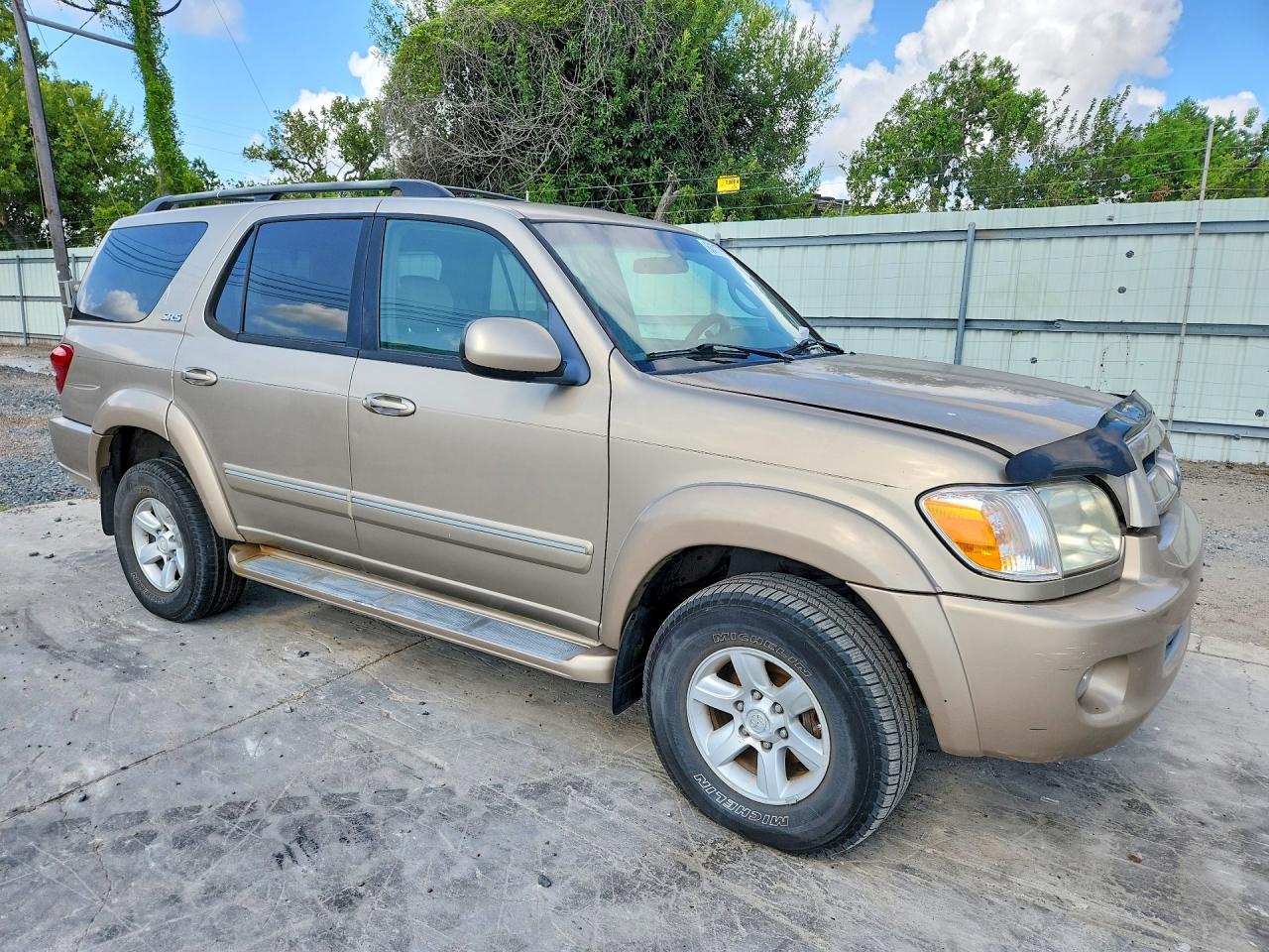 2007 Toyota Sequoia Sr5 Beige vin: 5TDBT44A47S290647