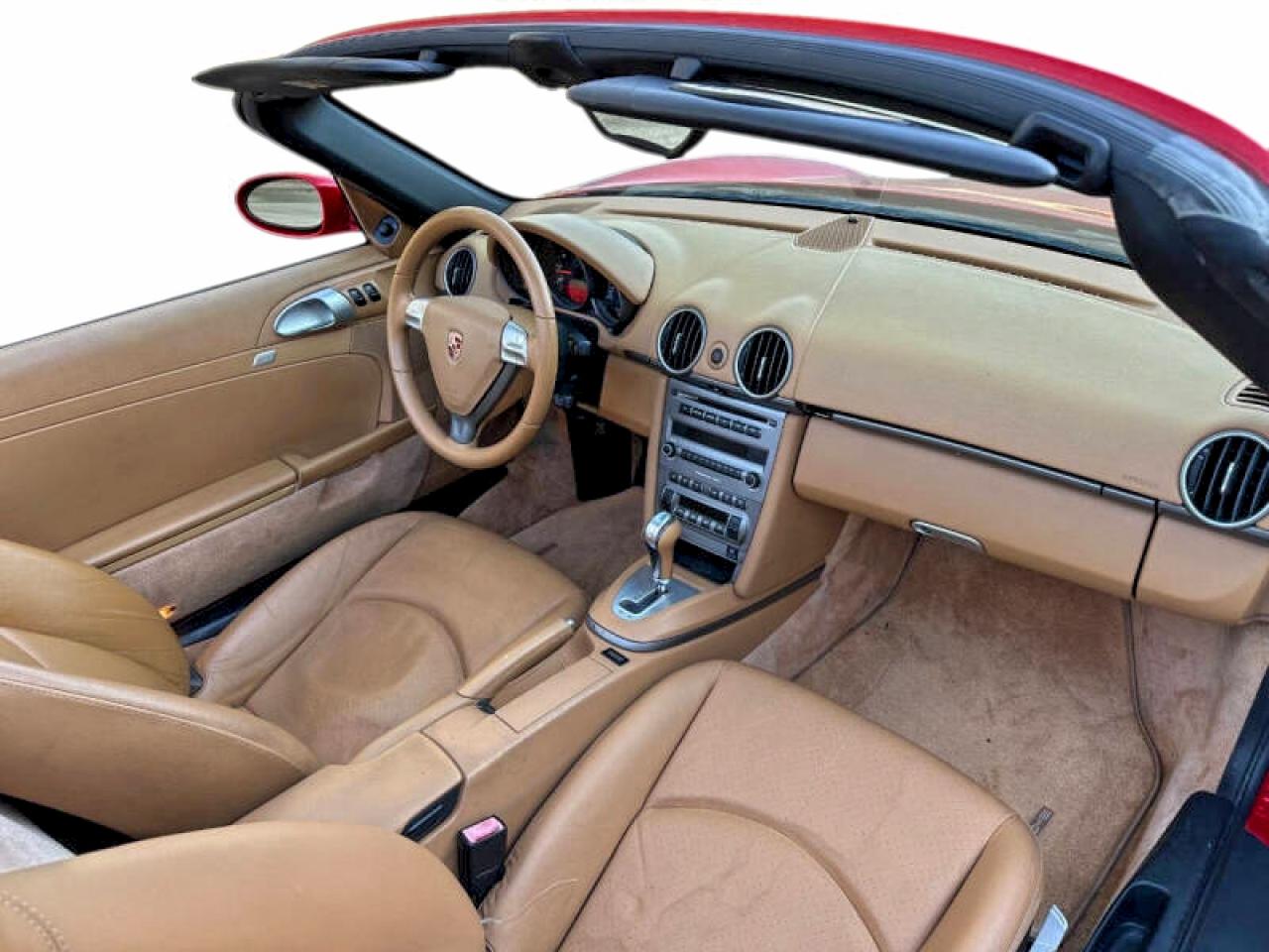2006 Porsche Boxster Red vin: WP0CA29886U712353