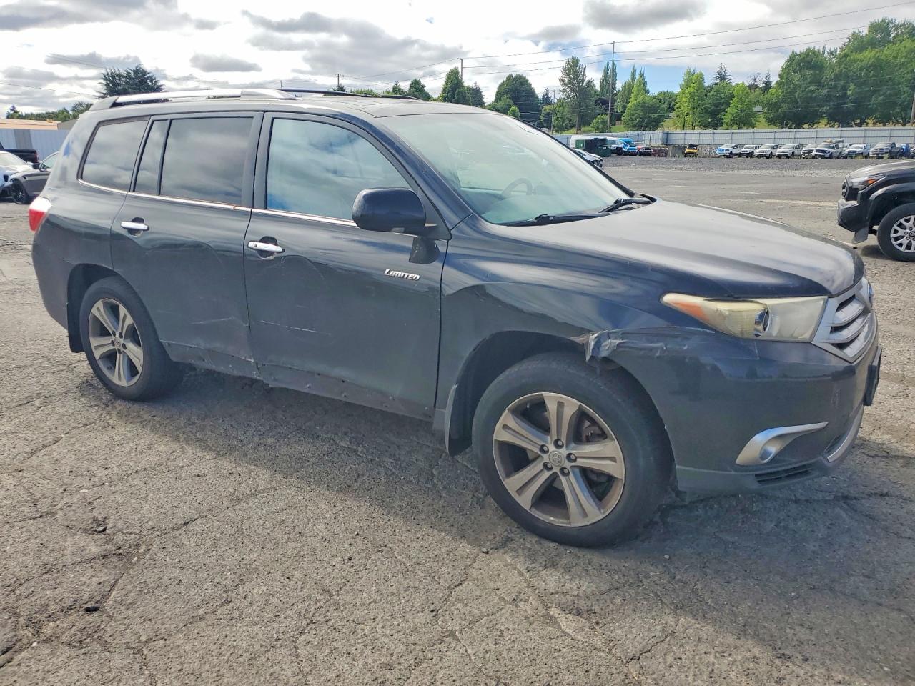 2011 Toyota Highlander Limited Black vin: 5TDDK3EH9BS085254